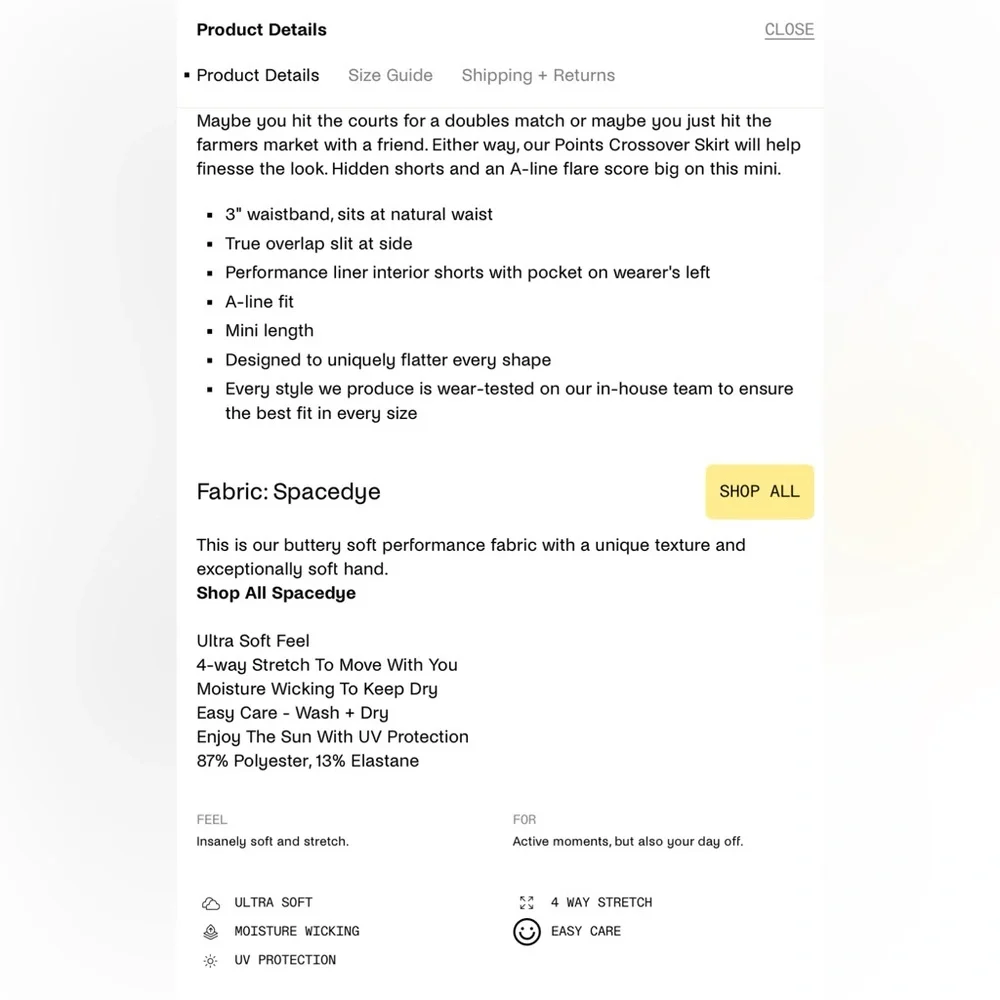 Beyond Yoga Spacedye Points Crossover Skirt - Picture 13 of 13